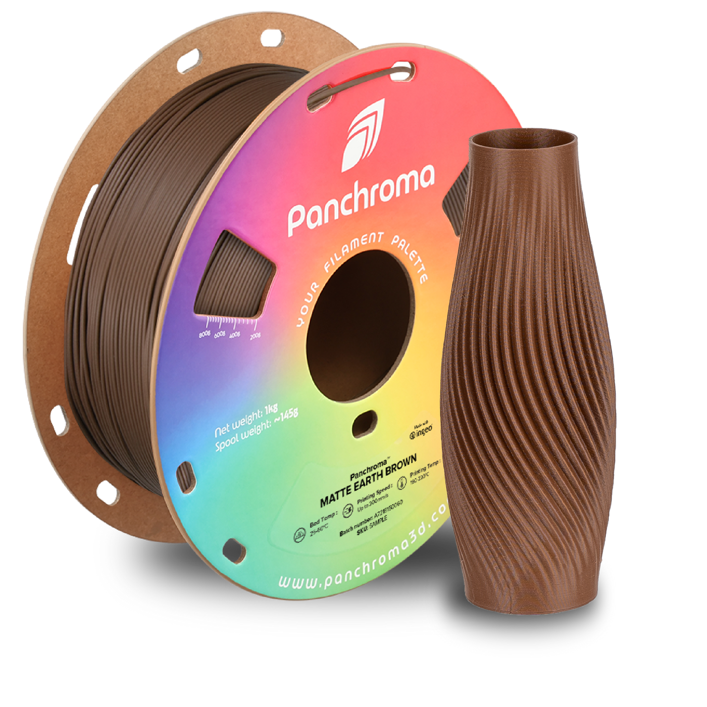 Polymaker Panchroma™ PLA Matte Earth Brown 1.75 mm 1KG