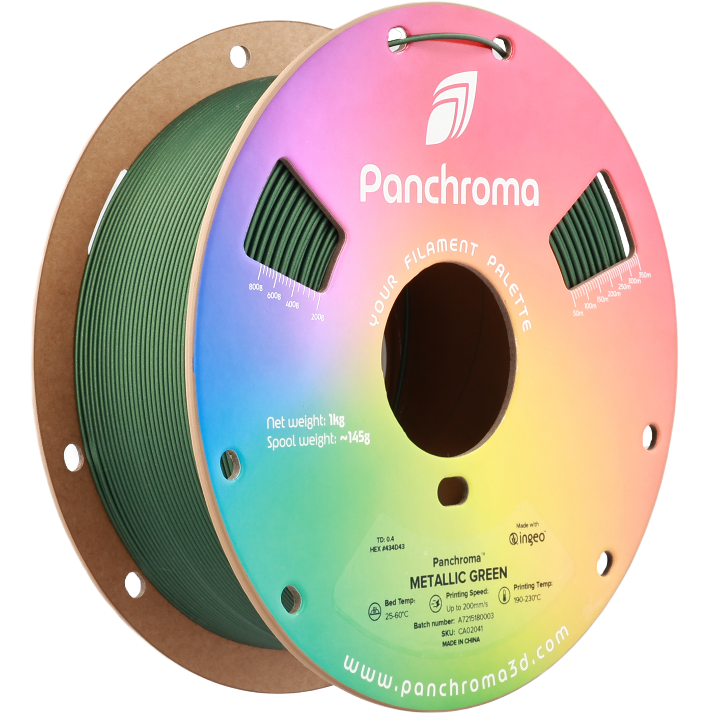 Polymaker Panchroma™ PLA Metallic Green 1.75 mm 1KG