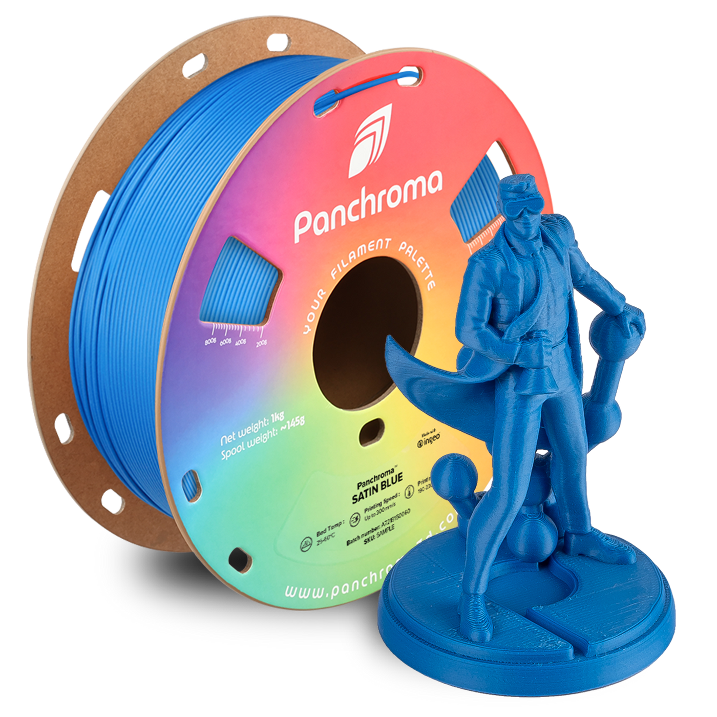 Polymaker Panchroma™ PLA Satin Blue 1.75 mm 1KG