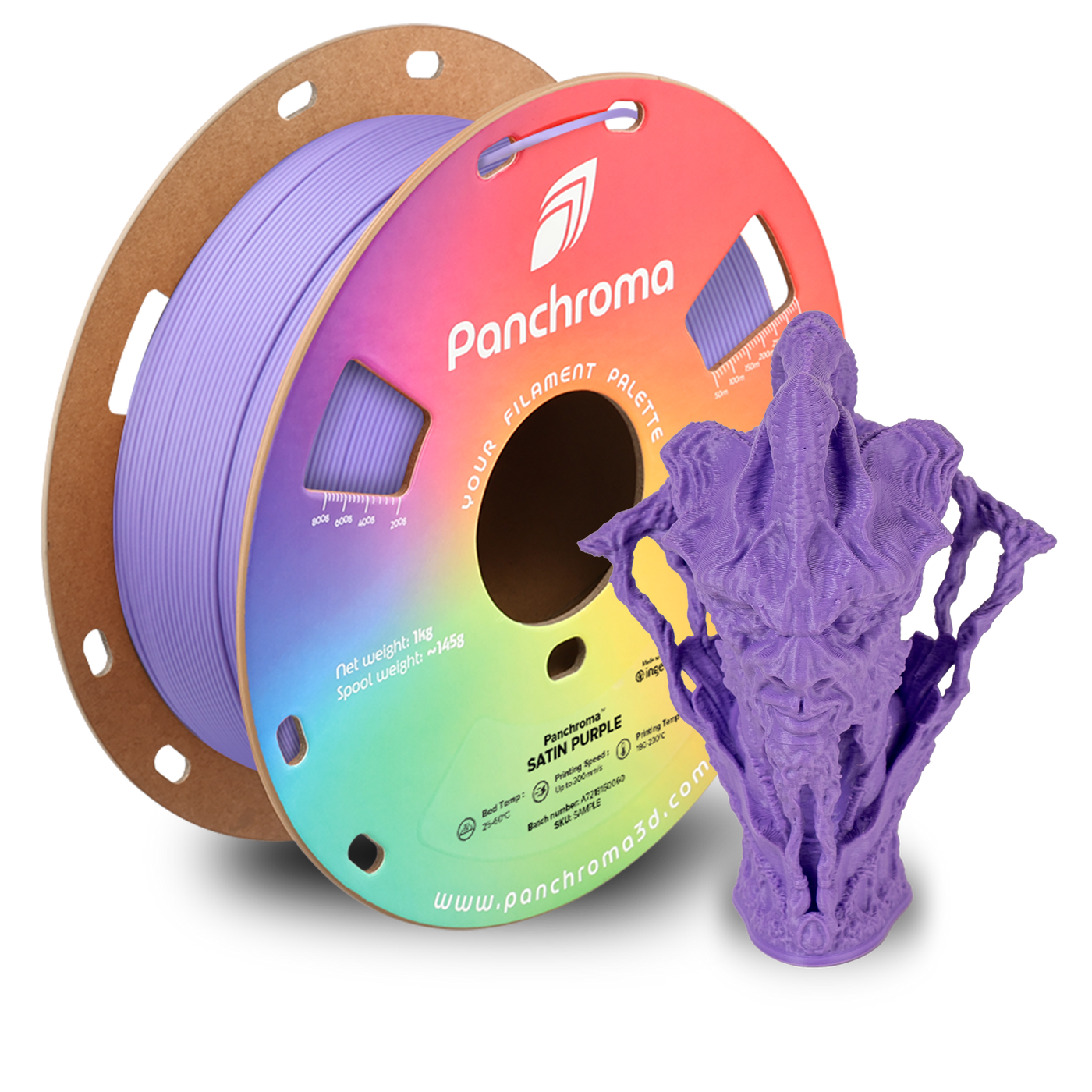 Polymaker Panchroma™ PLA Satin Purple 1.75 mm 1KG