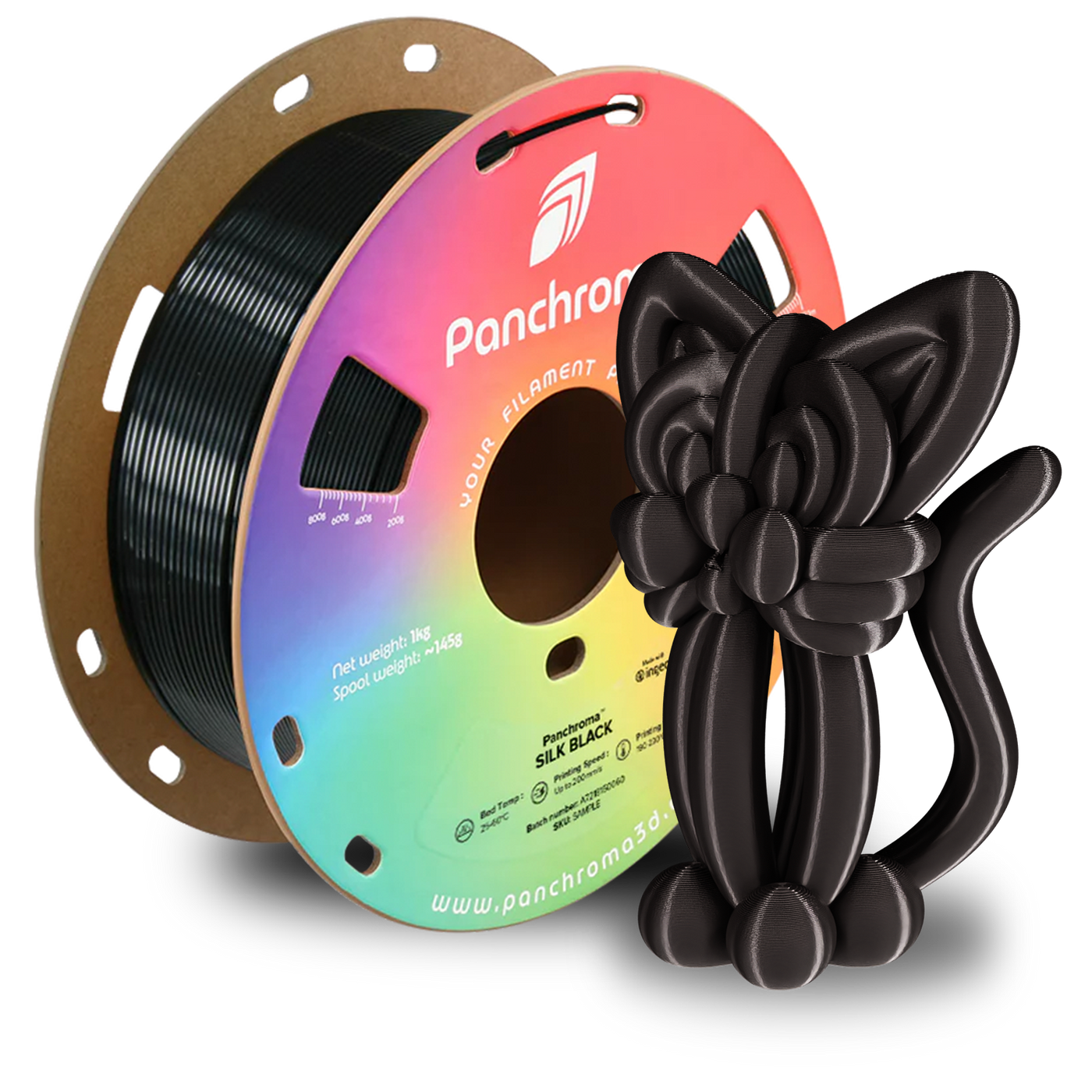 Polymaker Panchroma™ PLA Silk Black 1.75 mm 1KG