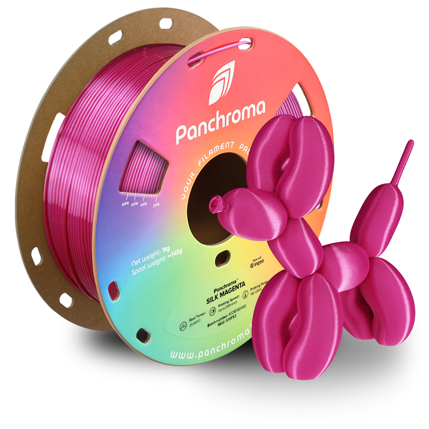 Polymaker Panchroma™ PLA Silk Magenta 1.75 mm 1KG
