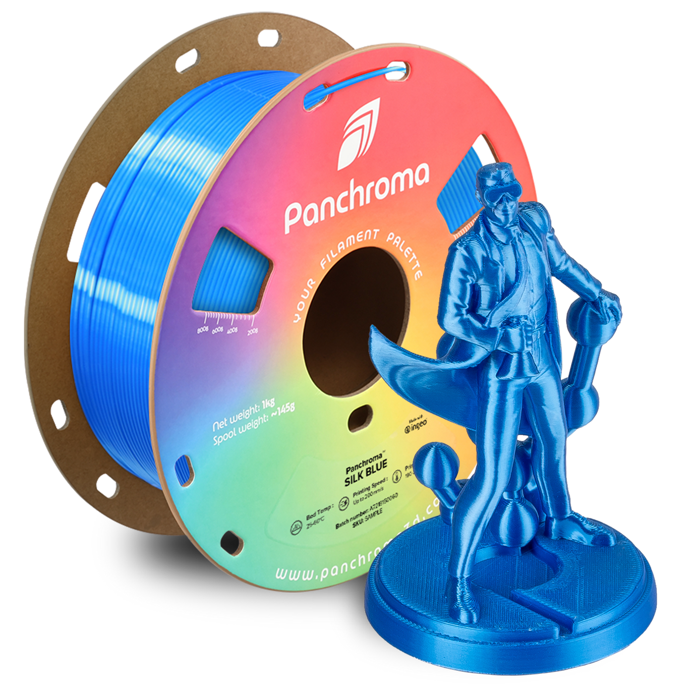 Polymaker Panchroma™ PLA Silk Blue 1.75 mm 1KG
