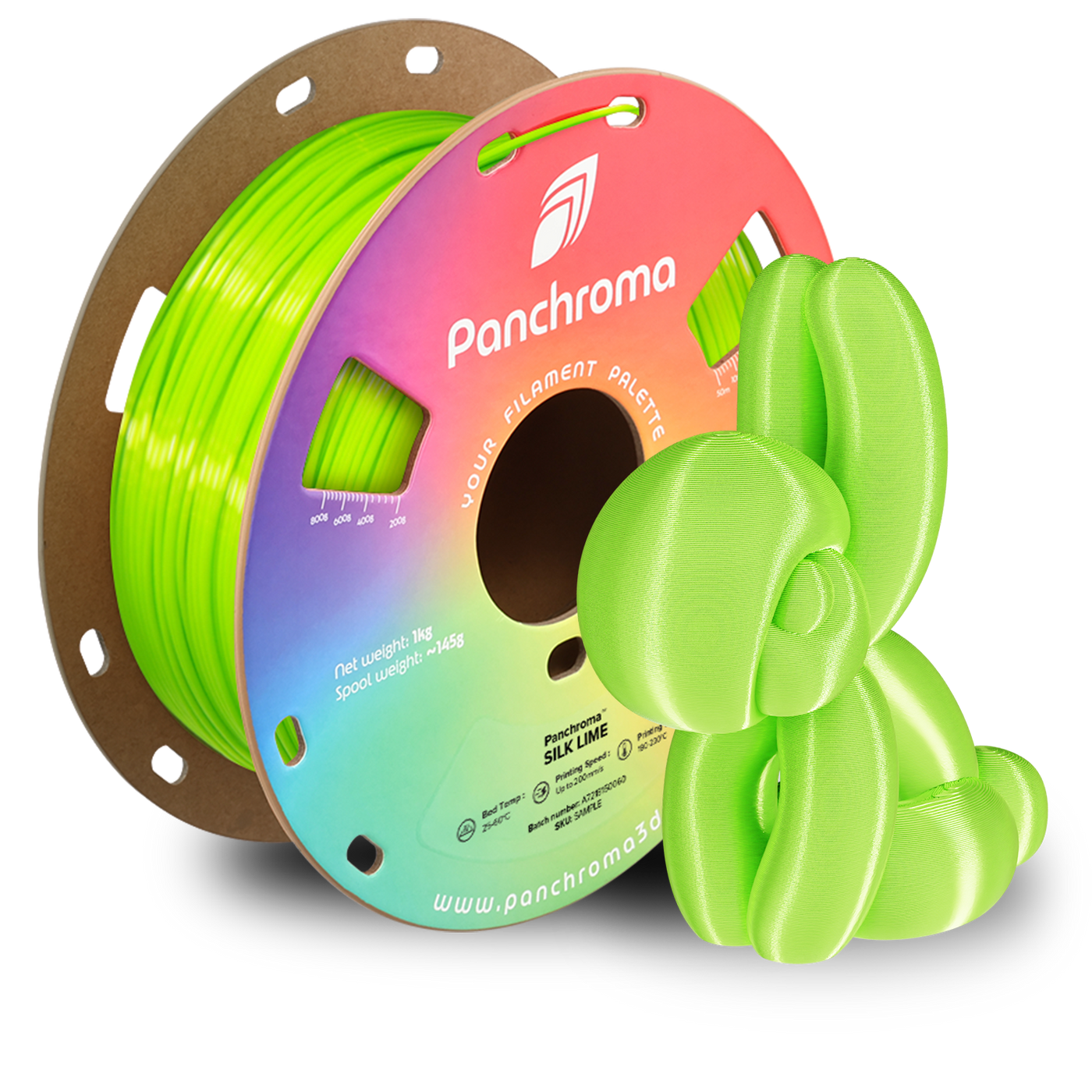 Polymaker Panchroma™ PLA Silk Lime 1.75 mm 1KG