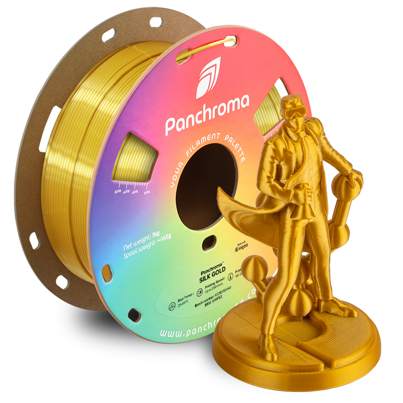 Polymaker Panchroma™ PLA Silk Gold 1.75 mm 1KG
