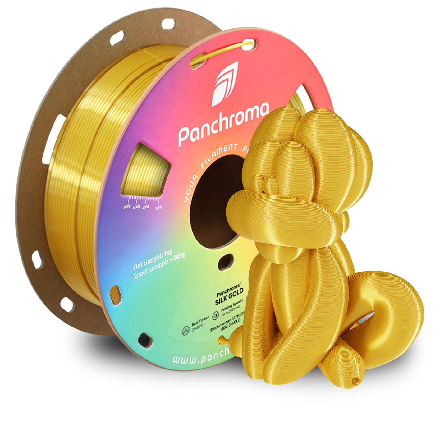 Polymaker Panchroma™ PLA Silk Gold 1.75 mm 1KG