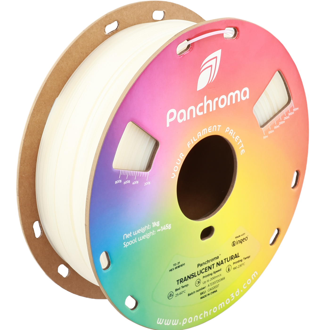 Polymaker Panchroma™ PLA Translucent Natural 1.75 mm 1KG