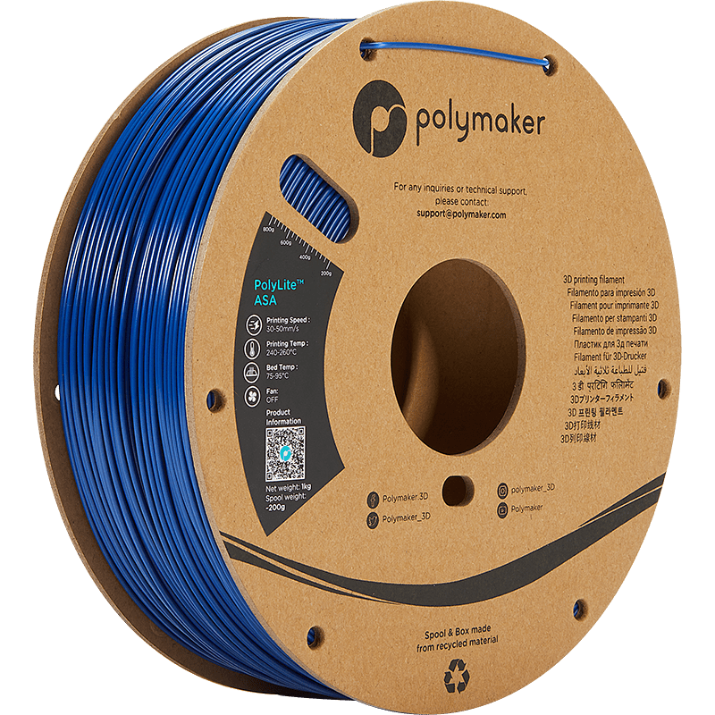 Polymaker PolyLite ASA Filament Blauw 1,75mm 1KG - AC products