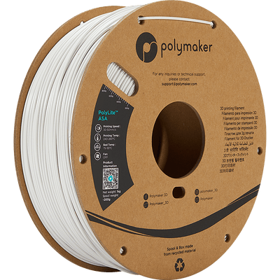 Polymaker PolyLite ASA Filament Wit 1,75mm 1KG - AC products