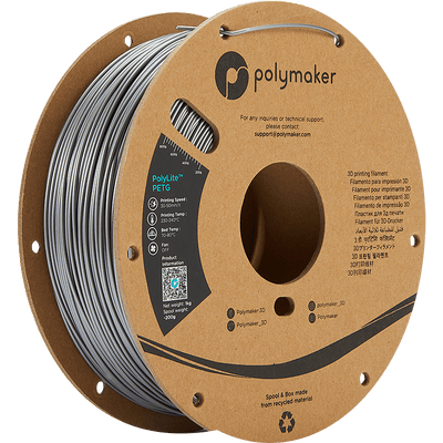 Polymaker PolyLite PETG Silver 1.75 mm 1KG - AC products