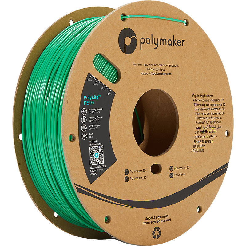 Polymaker PolyLite PETG Green 1.75 mm 1KG - AC products