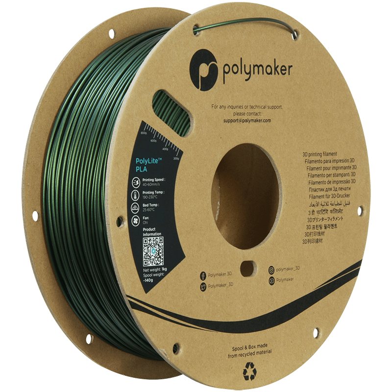 Polymaker PolyLite PLA  Filament Sparkle Dark Green 1,75mm 1KG - AC products