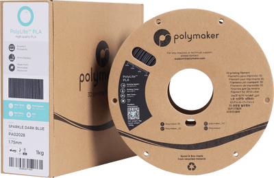 Polymaker PolyLite PLA Filament Sparkle Dark Blue 1,75mm 1KG - AC products