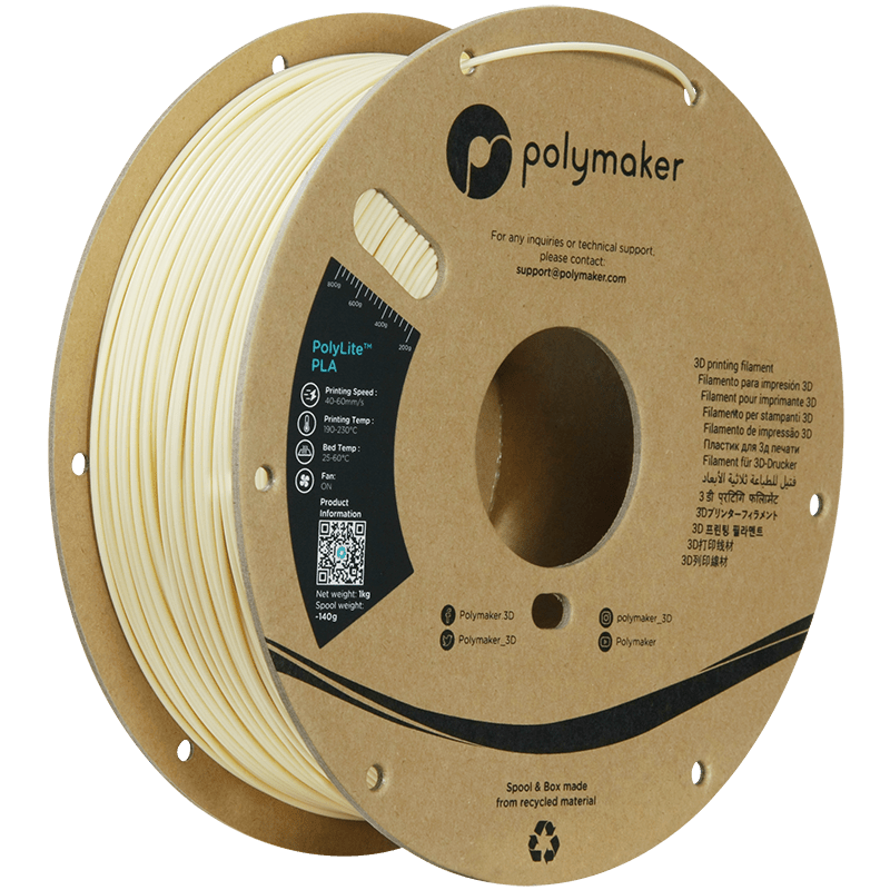 Polymaker PolyLite PLA  Filament Cream 1,75mm 1KG - AC products