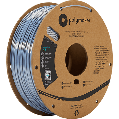 Polymaker PolyLite PLA  Filament Silk Silver 1,75mm 1KG - AC products