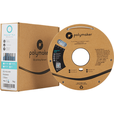 Polymaker PolyLite PLA  Filament Silk Silver 1,75mm 1KG - AC products