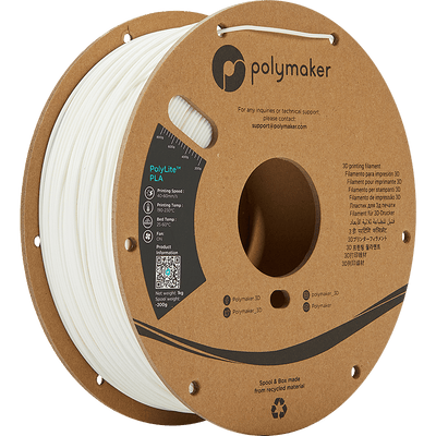 Polymaker PolyLite PLA  Filament White 1,75mm 1KG - AC products