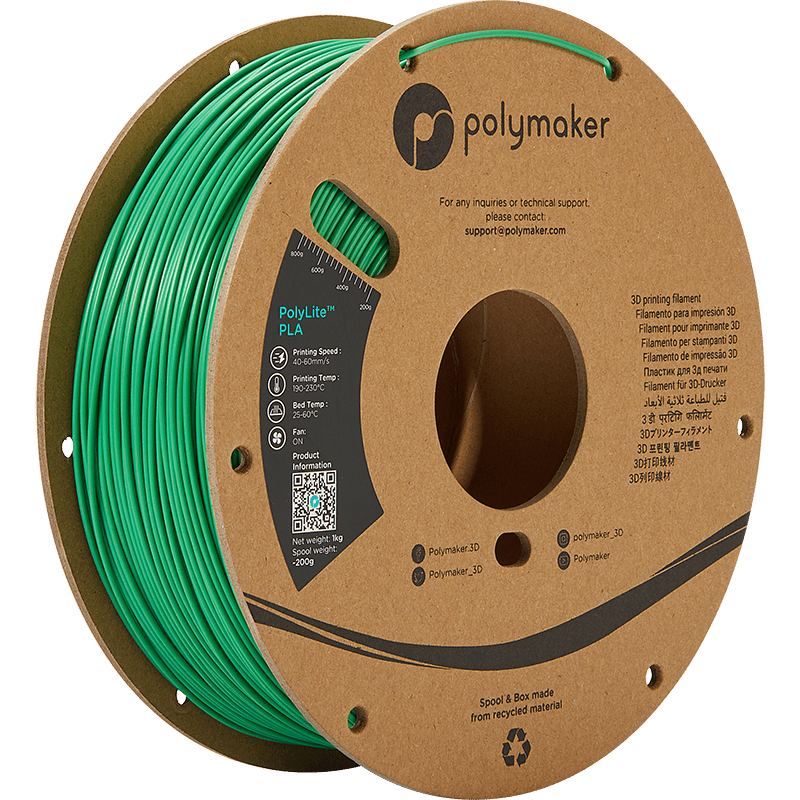 Polymaker PolyLite PLA  Filament Green 1,75mm 1KG - AC products