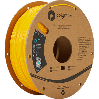 Polymaker PolyLite PLA  Filament Yellow 1,75mm 1KG - AC products