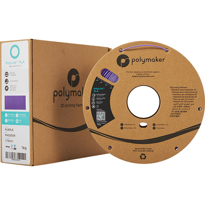 Polymaker PolyLite PLA  Filament Purple 1,75mm 1KG - AC products