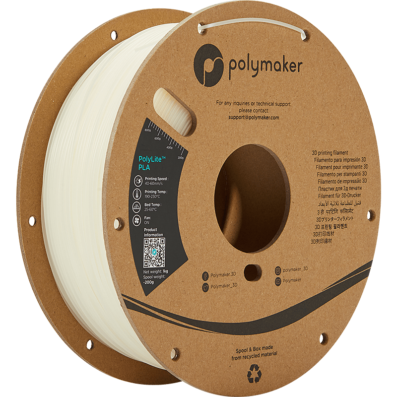 Polymaker PolyLite PLA  Filament Natural 1,75mm 1KG - AC products