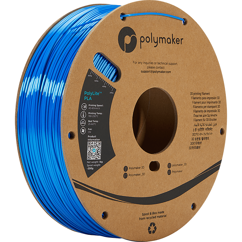 Polymaker PolyLite PLA  Filament Silk Blue 1,75mm 1KG - AC products