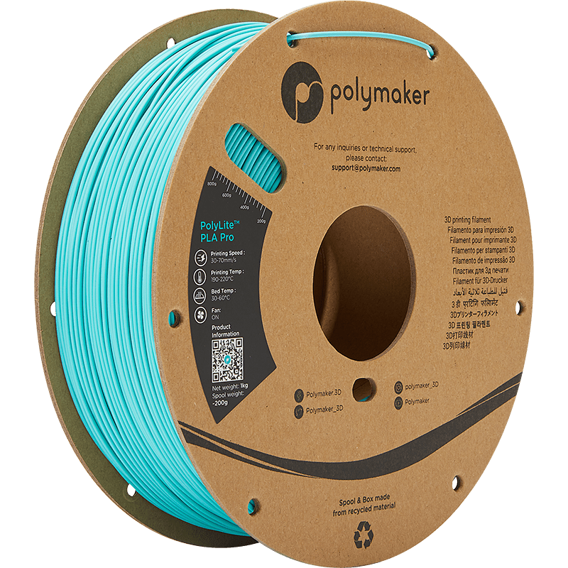 Polymaker POLYLITE™ PLA PRO 3D filament Teal Jam free 1.75 mm 1KG - AC products