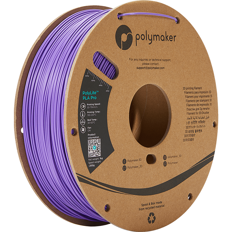 Polymaker POLYLITE™ PLA PRO 3D filament Purple Jam free 1.75 mm 1KG - AC products