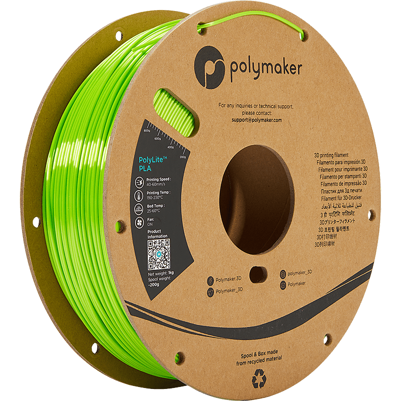 Polymaker PolyLite PLA Silk Lime 1.75 mm 1KG - AC products