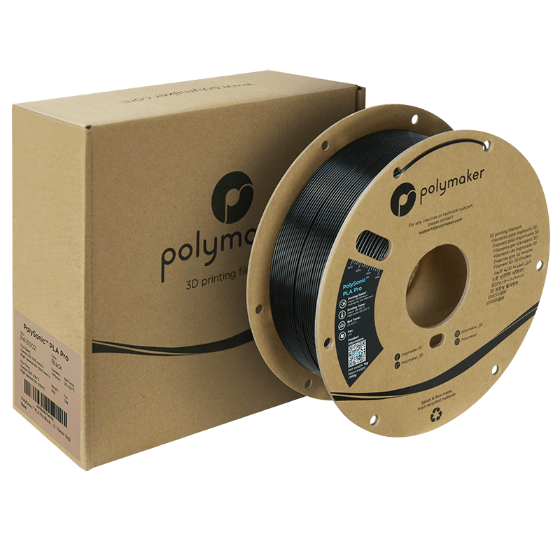 POLYMAKER POLYSONIC HIGH SPEED PLA PRO BLACK 1,75mm 1KG - AC products