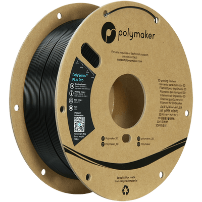 POLYMAKER POLYSONIC HIGH SPEED PLA PRO BLACK 1,75mm 1KG - AC products