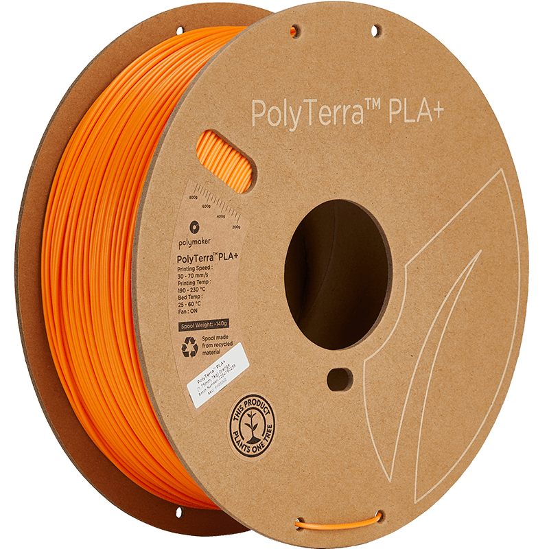 Polymaker PolyTerra PLA+ filament Oranje 1.75 mm 1KG - AC products