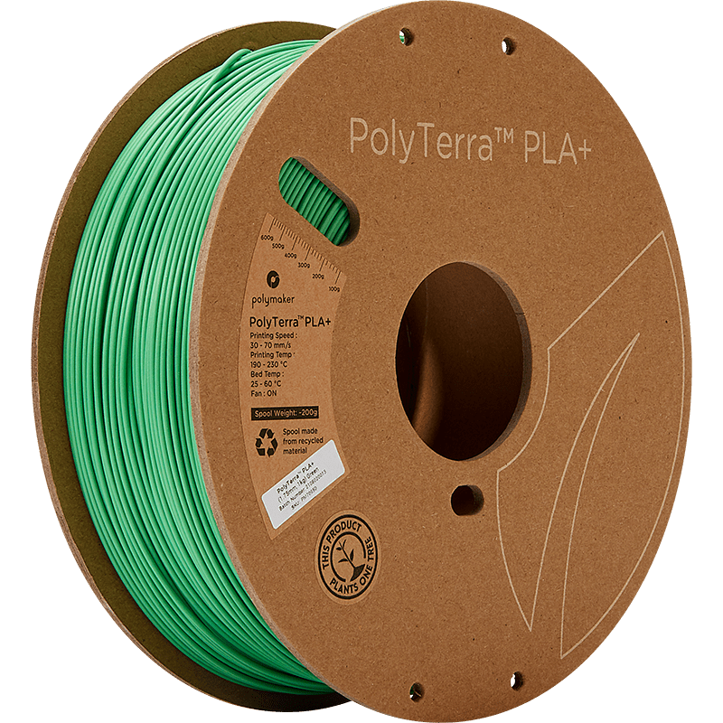 Polymaker PolyTerra PLA+ filament Green 1.75 mm 1KG - AC products