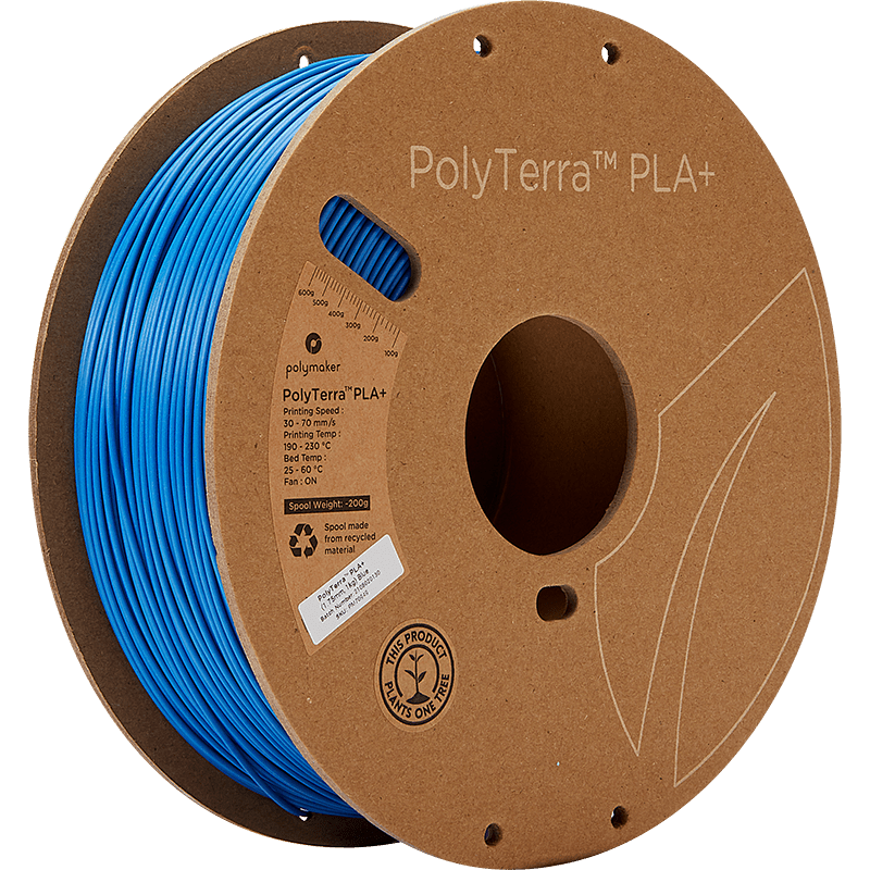 Polymaker PolyTerra Pla+ filament Blue 1.75 mm 1KG - AC products