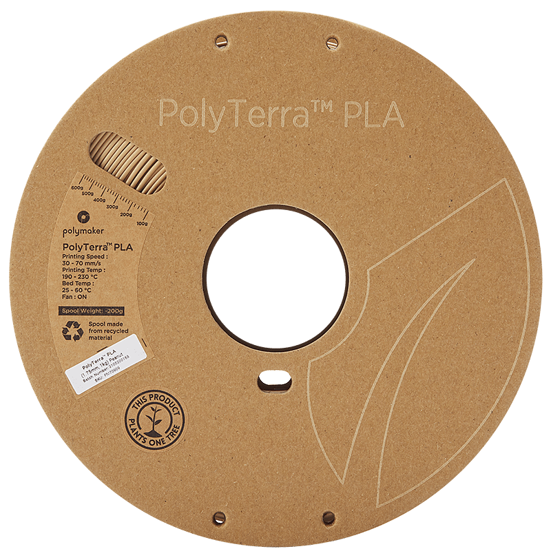 Polymaker PolyTerra Pla filament Peanut 1.75 mm 1KG - AC products