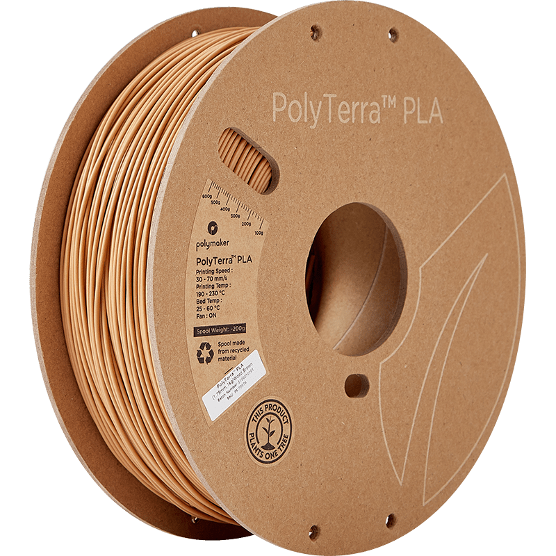 Polymaker PolyTerra Pla filament Wood Brown 1.75 mm 1KG - AC products