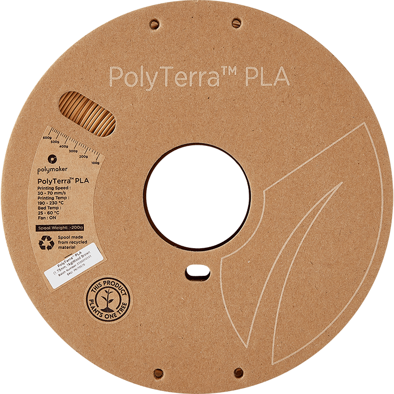 Polymaker PolyTerra Pla filament Wood Brown 1.75 mm 1KG - AC products