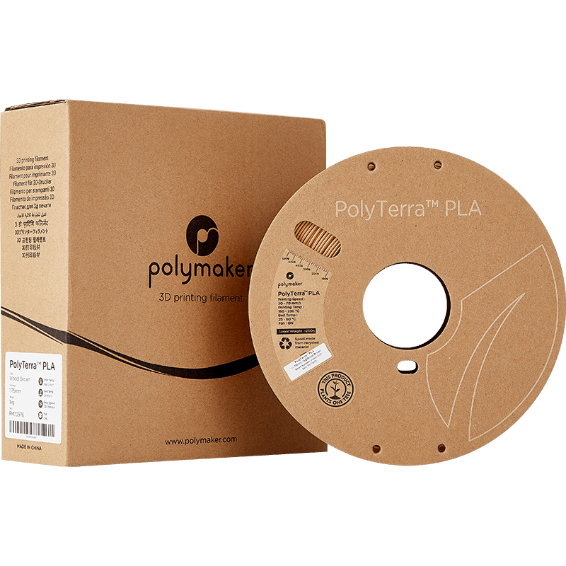 Polymaker PolyTerra Pla filament Wood Brown 1.75 mm 1KG - AC products