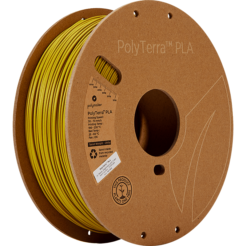 Polymaker PolyTerra Pla filament Army Light Green 1.75 mm 1KG - AC products