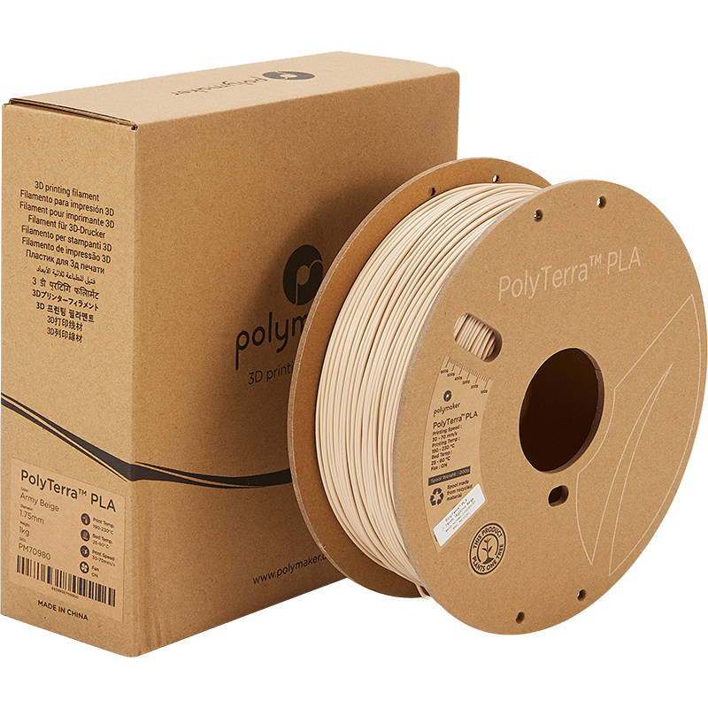 Polymaker PolyTerra Pla filament Army Beige 1.75 mm 1KG - AC products