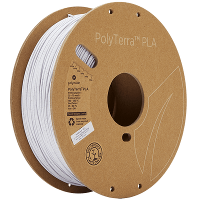 Polymaker PolyTerra Pla filament Marble white 1.75 mm 1KG - AC products