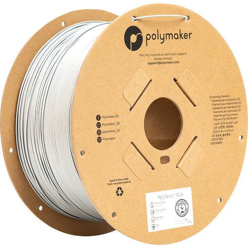 Polymaker PolyTerra Pla filament Cotton White 1.75 mm 3KG - AC products