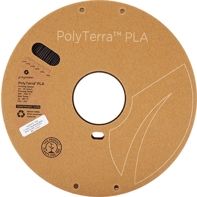 Polymaker PolyTerra Pla filament Charcoal Black 1.75 mm 1KG - AC products