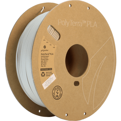 Polymaker PolyTerra Pla filament Muted White 1.75 mm 1KG - AC products