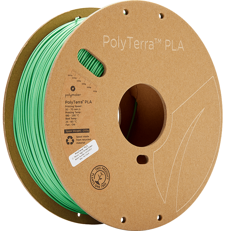 Polymaker PolyTerra Pla filament Forrest Green 1.75 mm 1KG - AC products