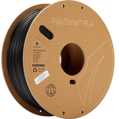 Polymaker PolyTerra Pla filament Charcoal Black 1.75 mm 1KG - AC products