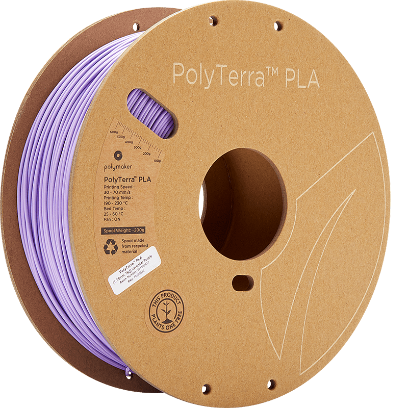 Polymaker PolyTerra Pla filament Lavender Purple 1.75 mm 1KG - AC products