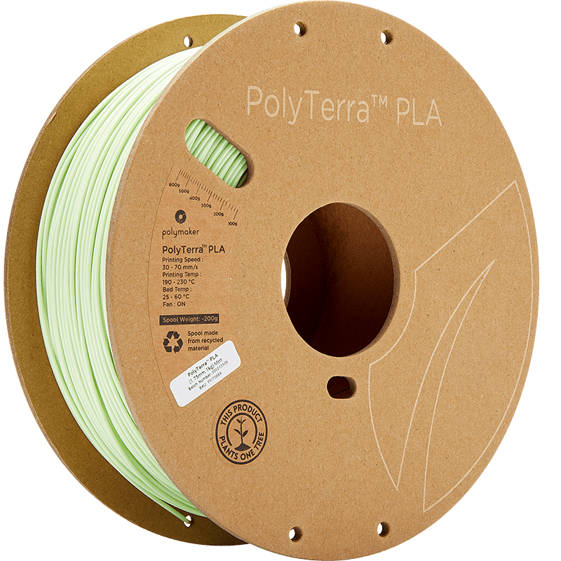 Polymaker PolyTerra Pla filament Mint 1.75 mm 1KG - AC products