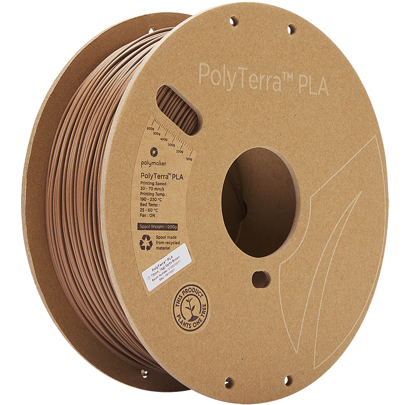 Polymaker PolyTerra Pla filament Earth Brown1.75 mm 1KG - AC products