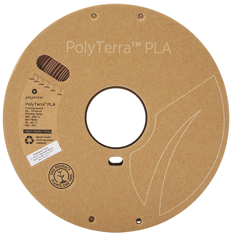 Polymaker PolyTerra Pla filament Earth Brown1.75 mm 1KG - AC products